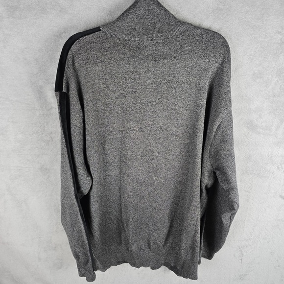 Stacy Adams Men's Gray Modern Cable Knit Jacquard Sweater Size 4XL Full Zip - Picture 5 of 11